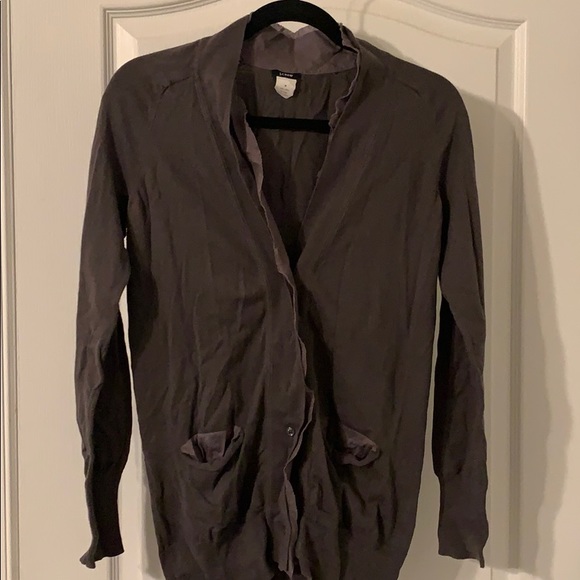 J. Crew grey cardigan. Size M - Picture 1 of 3